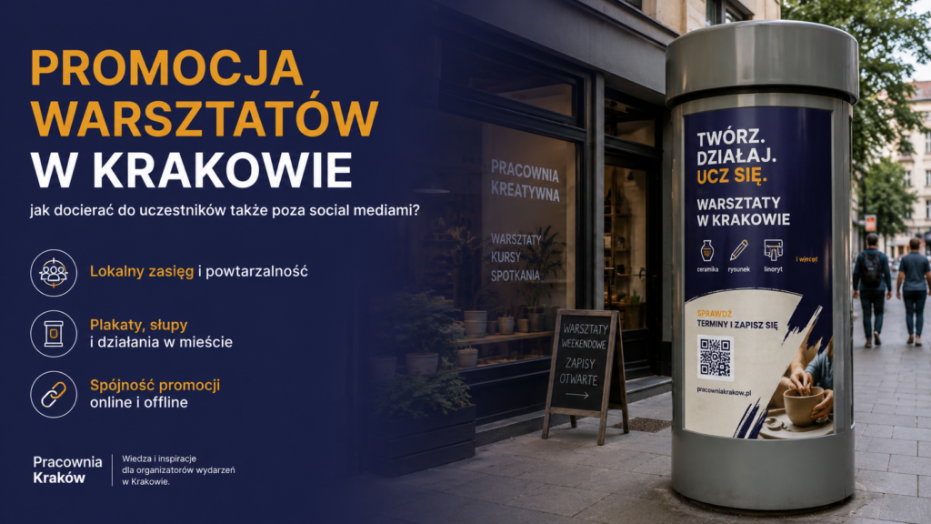 Jak promować warsztaty w Krakowie poza social mediami? Lokalne sposoby dotarcia do uczestników